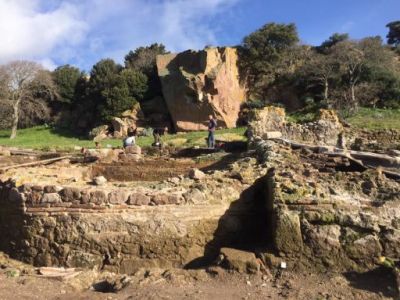 Bonorva,  scavo delle terme di S. Andrea Priu